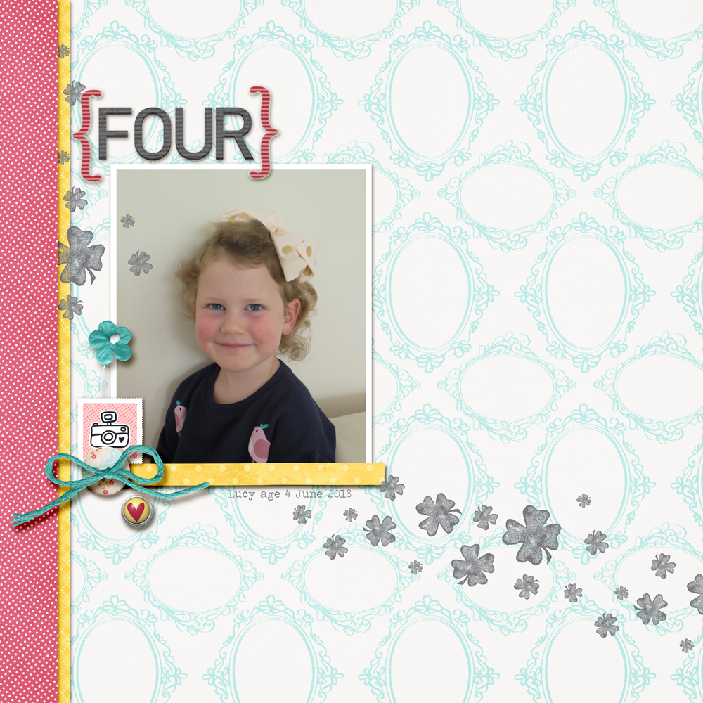 Lucy at Four - Digital Scrapbook Page