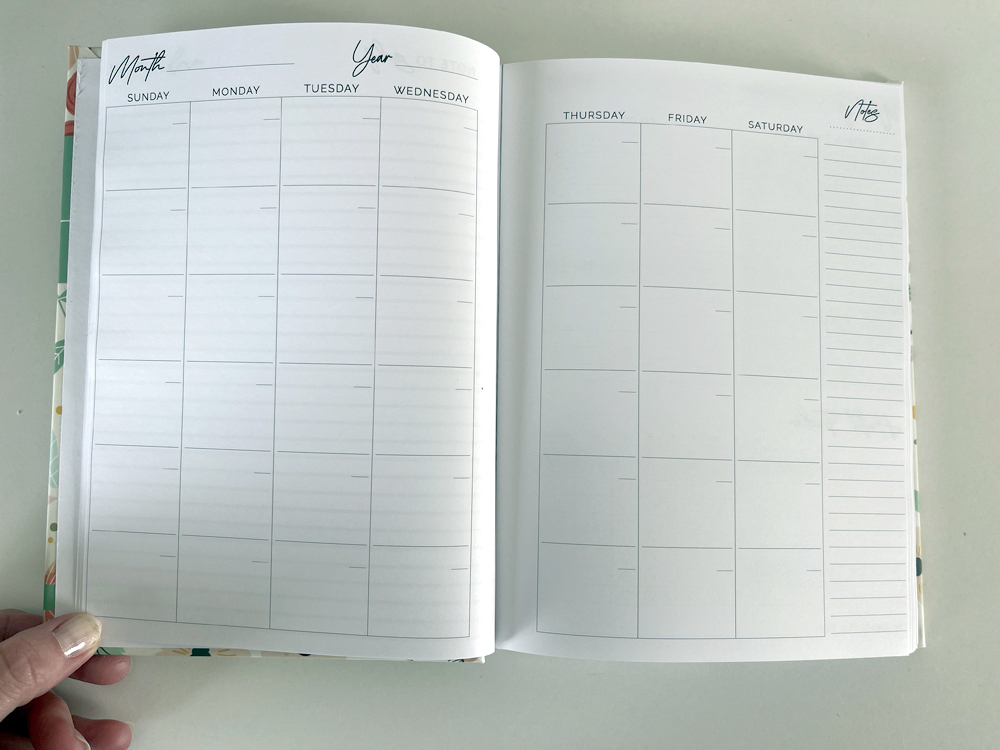 Forever Planner Hardbound Planner - Monthly Spread